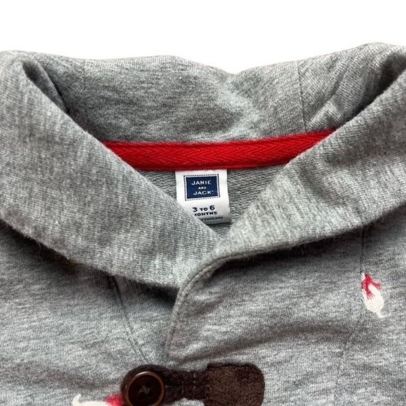 Janie and Jack Holiday Puppies Romper Size 3-6 Months - Picture 4 of 4